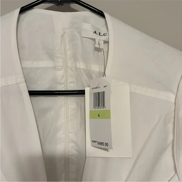 A. L. C. Alexandria dress in white size 4. Worn once and dry cleaned! - Picture 8 of 8